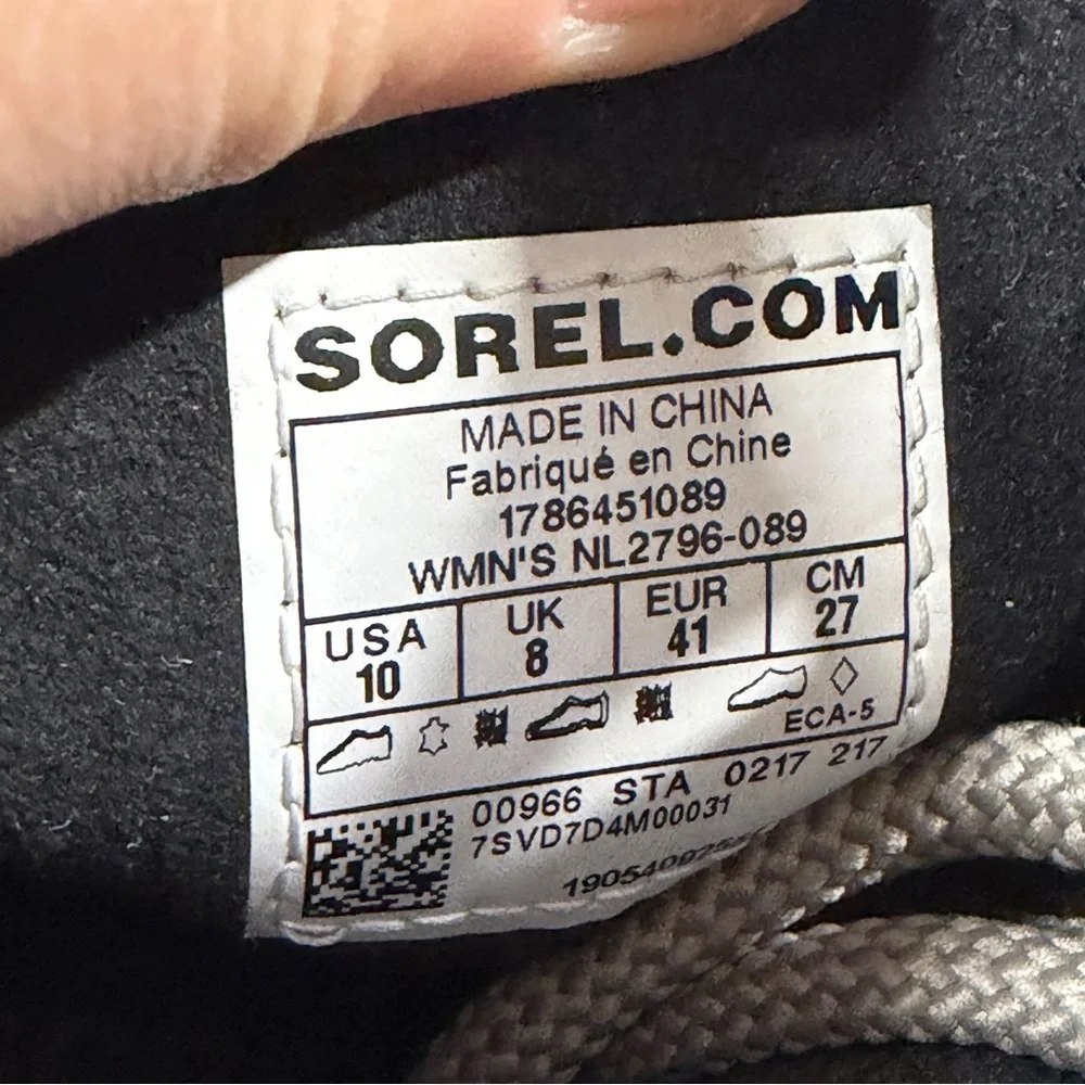 Sorel Women’s PDX Lexie Wedge Lace-Up Ankle Boots Bootie in Gray Quarry 10